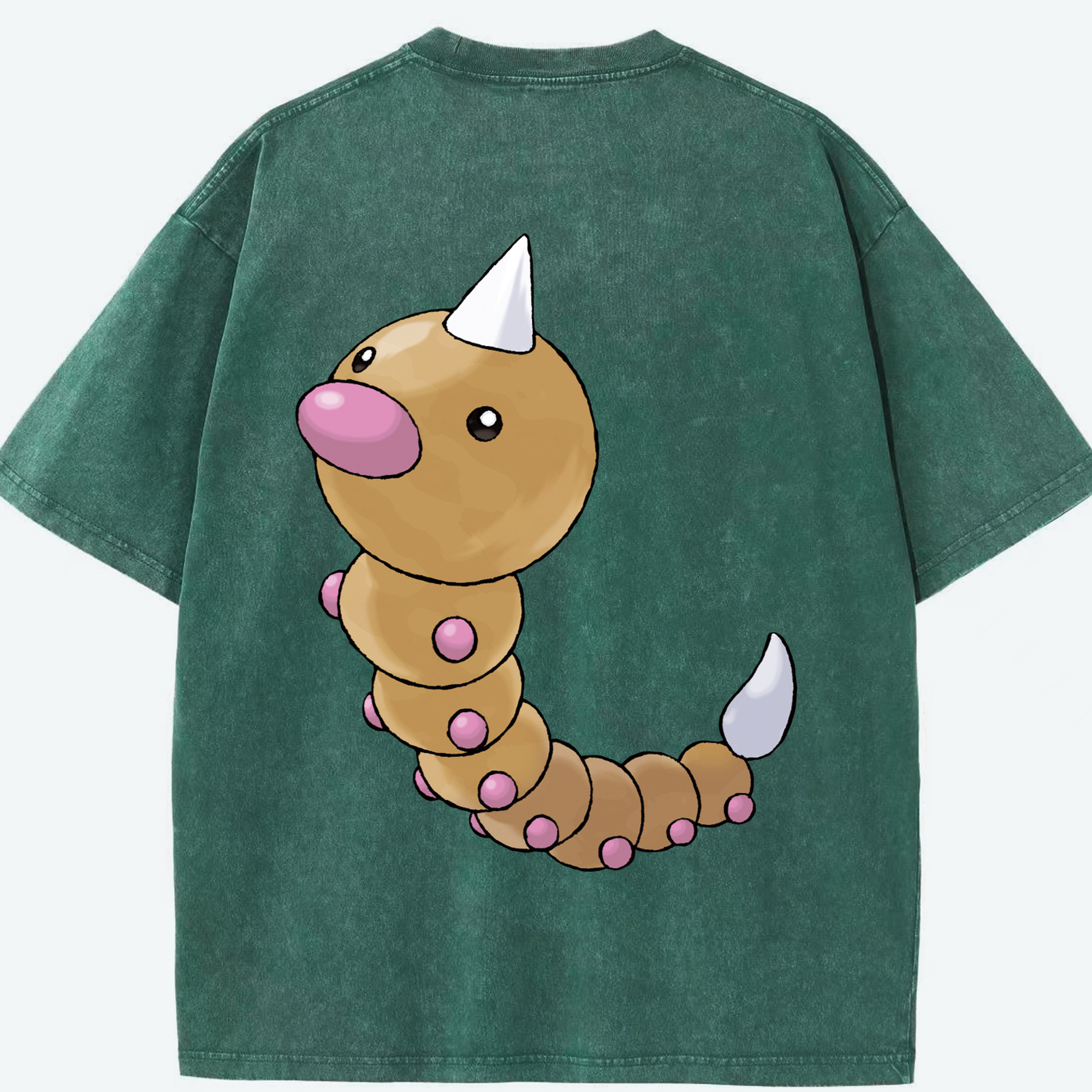 （画像用） ポケットモンスター Pokémon 綿100% ヴィンテージ風 半袖Tシャツ（背面プリント）